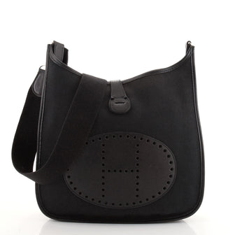 Hermes Evelyne Bag Gen II Toile and Leather PM