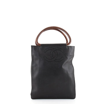 Chanel Vintage Resin Ring Tote Caviar Tall