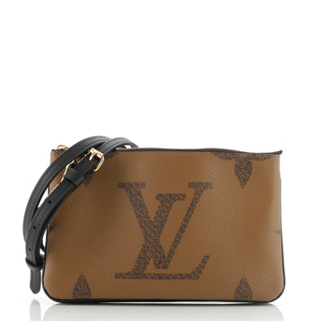 Louis Vuitton Double Zip Pochette Reverse Monogram Giant