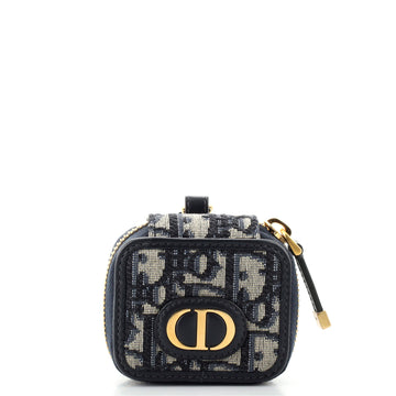 Christian Dior 30 Montaigne AirPods Pro Zip Case with Strap Oblique Canvas