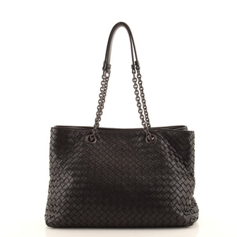 Bottega Veneta Double Chain Tote Intrecciato Nappa Medium
