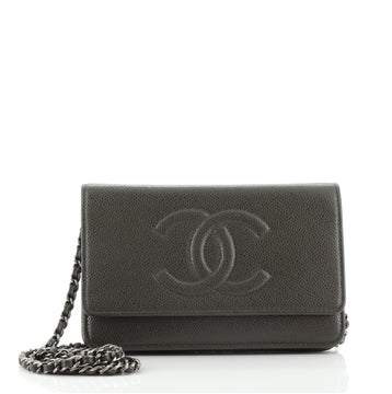 Chanel Timeless Wallet on Chain Caviar