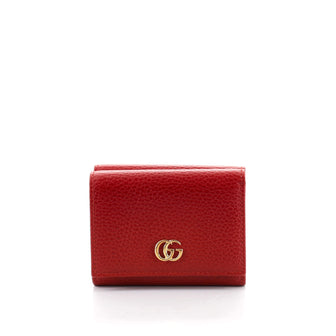 Gucci GG Marmont Trifold Wallet Leather Compact