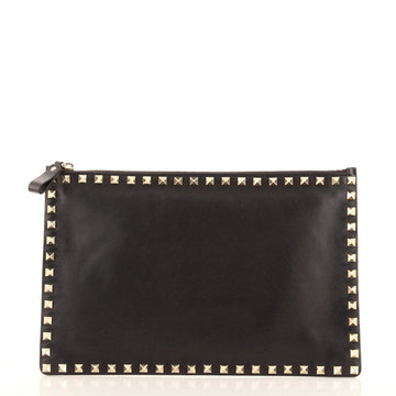 Valentino Rockstud Pouch Leather Large