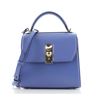 Salvatore Ferragamo Boxyz Top Handle Bag Leather Medium