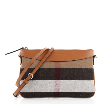 Burberry Peyton Crossbody Bag House Check Canvas