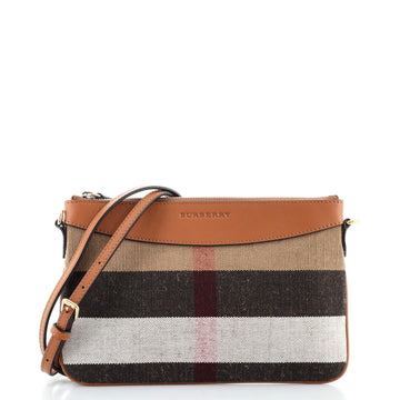 Burberry Peyton Crossbody Bag House Check Canvas
