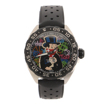 Tag Heuer Formula 1 Alec Monopoly Quartz Watch Stainless Steel with PVD and Rubber 41