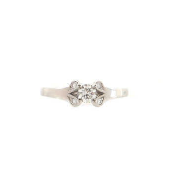 Cartier Ballerine Solitaire Ring Platinum with RBC Diamond D/VVS1 .23CT