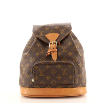 Louis Vuitton Vintage Montsouris Backpack Monogram Canvas MM