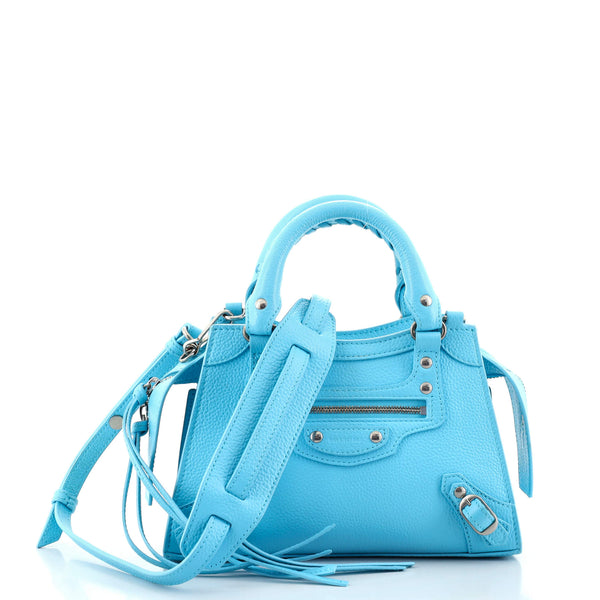 Balenciaga 2Way Handbag Blue Editor'S Mini Bag City The Twiggy Used JAPAN |  eBay