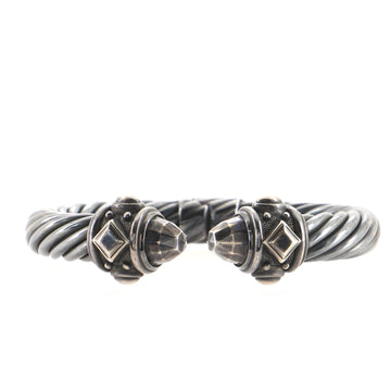 David Yurman Renaissance Cable Bracelet Darkened Sterling Silver 10mm