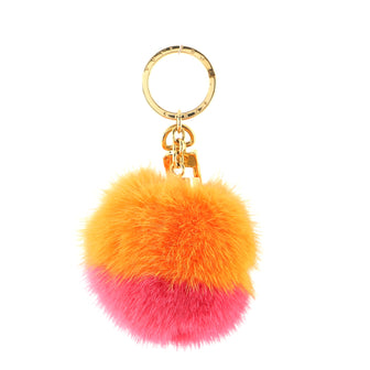Louis Vuitton Bubble Duo Bag Charm and Key Holder Fur