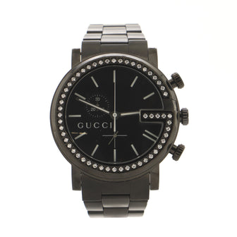 Gucci G Chrono Quartz Watch PVD Stainless Steel 44