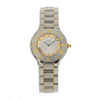 Cartier Must de Cartier 21 Quartz Watch Stainless Steel and Yellow Gold 31
