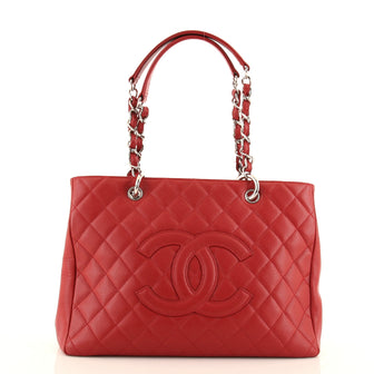 Chanel Grand Shopping Tote Quilted Caviar