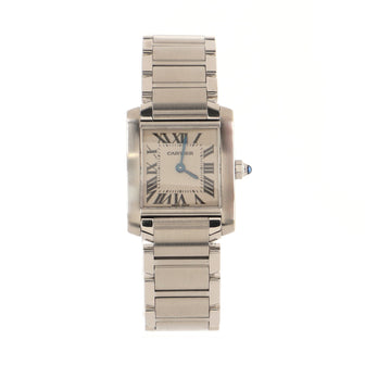 Cartier Tank Francaise Quartz Watch Stainless Steel 20