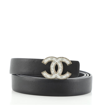 Chanel Quilted CC Belt Leather Thin