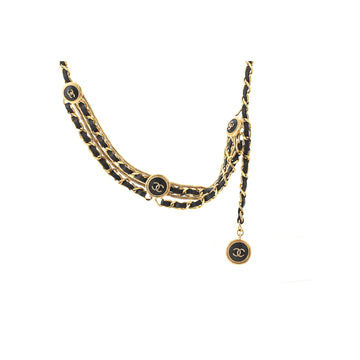 Chanel Vintage Multi-Chain Medallion Belt Metal and Leather