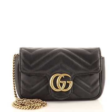 Gucci GG Marmont Flap Bag Matelasse Leather Super Mini