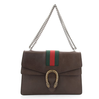 Gucci Web Dionysus Bag Leather Medium