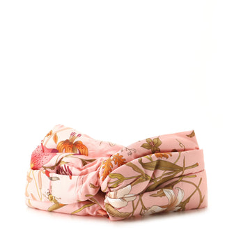 Gucci Headband Floral Print Silk