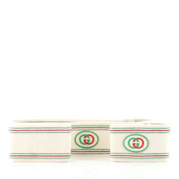 Gucci Logo Headband and Wristband Set Elastic
