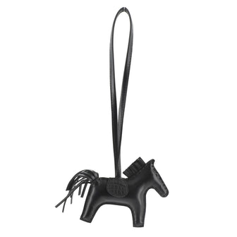 Hermes So Black GriGri Rodeo Touch Bag Charm Leather with Alligator PM