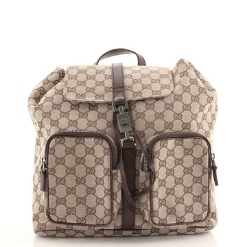 Gucci Vintage Jackie Backpack GG Canvas Medium