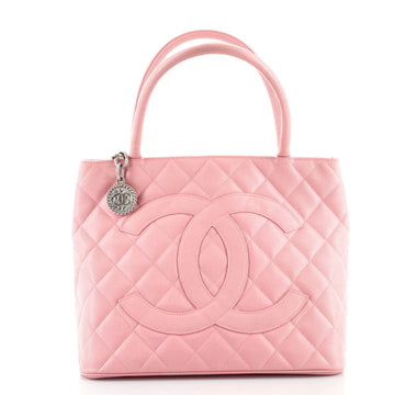 Chanel Medallion Tote Quilted Caviar