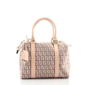 Fendi Boston Bag Zucchino Canvas Small
