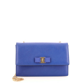 Salvatore Ferragamo Ginny Crossbody Bag Saffiano Leather Medium