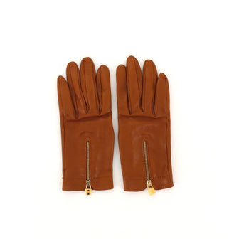 Hermes Zipped Cadenas Gloves Leather
