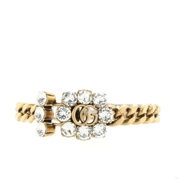 Gucci GG Chunky Chain Bracelet Metal with Crystals