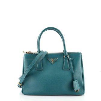 Prada Double Zip Lux Tote Saffiano Leather Small