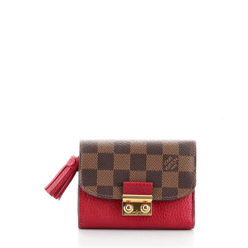Louis Vuitton Croisette Wallet Damier and Leather Compact