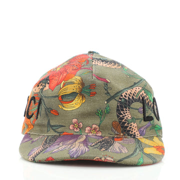 Gucci Loved Baseball Cap Flora Canvas