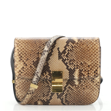 Celine Classic Box Bag Python Medium
