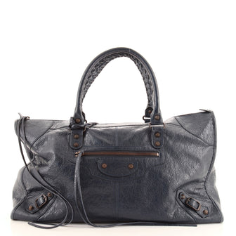 Balenciaga Work Classic Studs Bag Leather