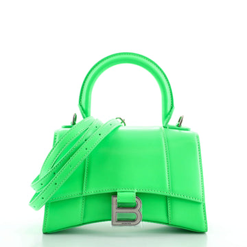 Balenciaga Hourglass Top Handle Bag Leather XS