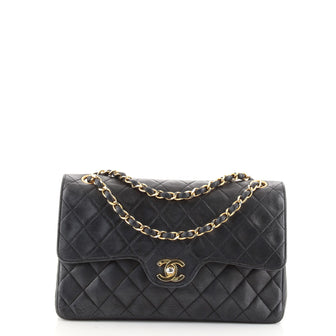 Chanel Vintage CC Chain Flap Bag Quilted Lambskin Medium