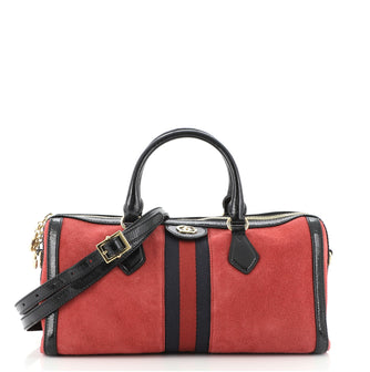 Gucci Ophidia Boston Bag Suede Medium
