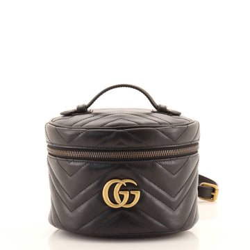 Gucci GG Marmont Vanity Backpack Matelasse Leather Mini