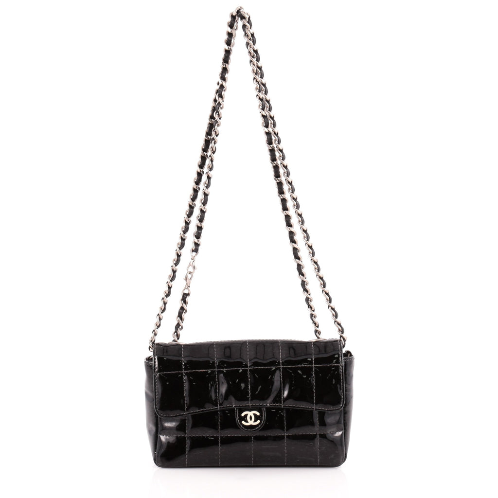 Buy Chanel Vintage Chocolate Bar Kisslock Shoulder Bag 1002803
