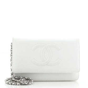 Chanel Timeless Wallet on Chain Caviar