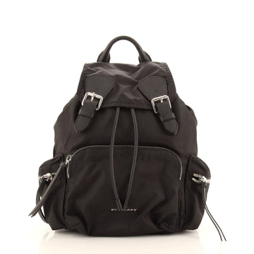Burberry Rucksack Backpack Nylon with Leather Large