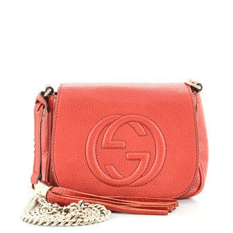 Gucci Soho Chain Crossbody Bag Leather Small