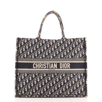 Christian Dior Book Tote Oblique Canvas