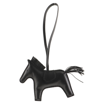Hermes So Black GriGri Rodeo Bag Charm Leather MM