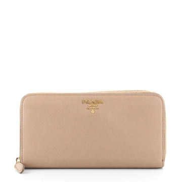 Prada Zip Around Wallet Vitello Daino Long